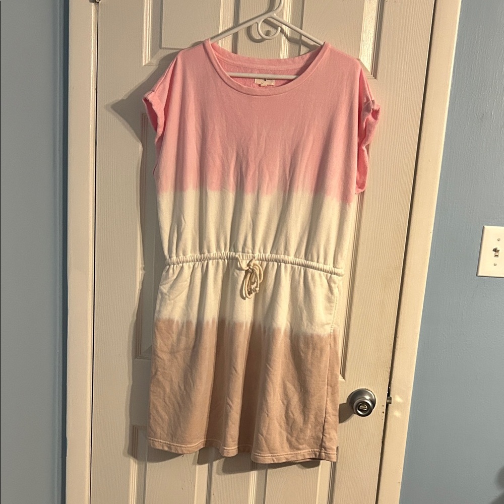 Pink and White Ombre Dress